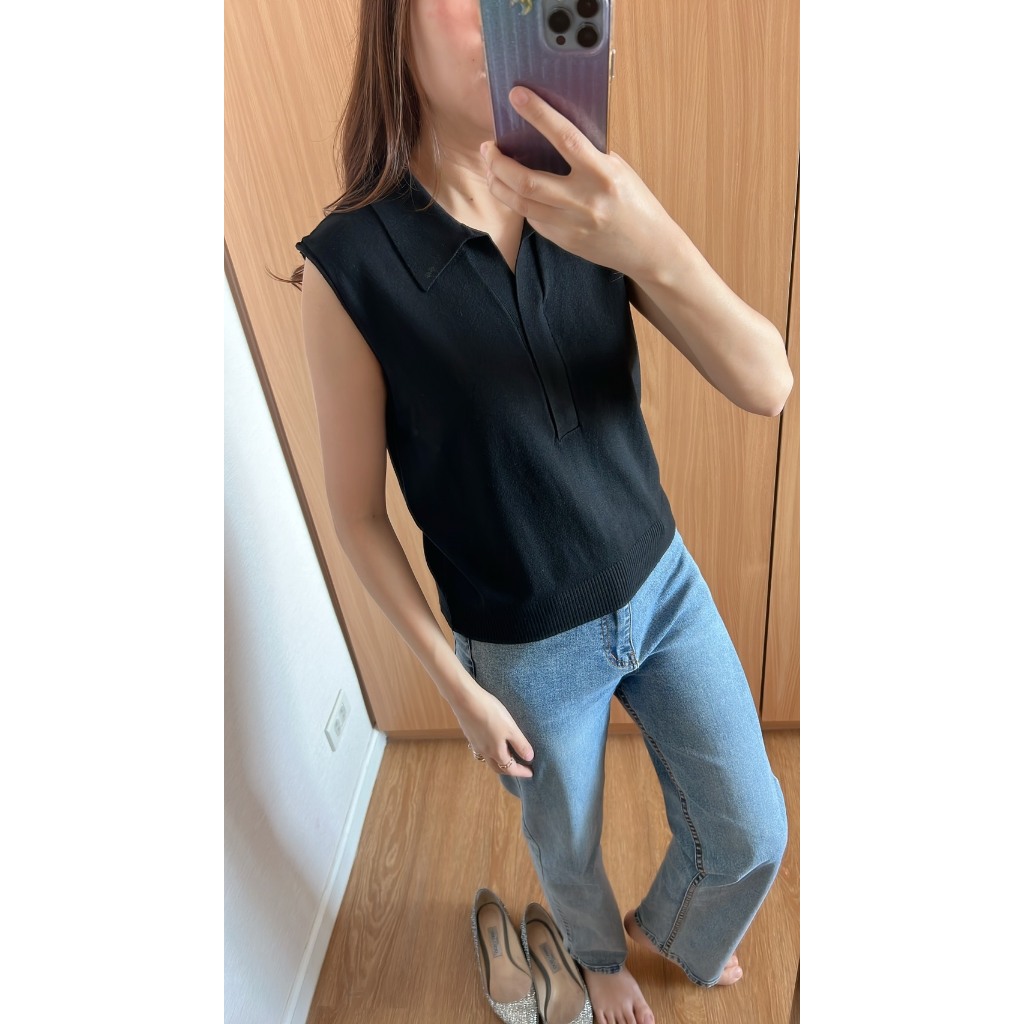 bristol knit top 450 เสื้อไหมพรม ทรงตรงสวย ไม่บางไม่รัด ดีงาม เหมาสี