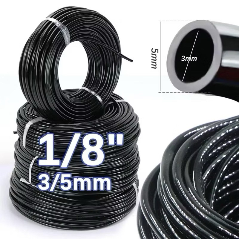 สายไมโครพีวีซี 3/5มม 1/8" ท่อน้ำPVC สำหรับระบบน้ำ วัสดุมันเงา เหนียว ทนทาน คุณภาพดี เกรดAAA หนา 1มม.