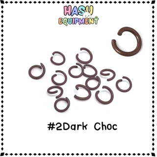 HasuEquipment (10g) 40ชิ้น+ ห่วงสี 8-10mm รุ่นหนา ห่วงกลม ห่วงคล้องจี้ ห่วงเชื่อม Hasu Equipment [RING]