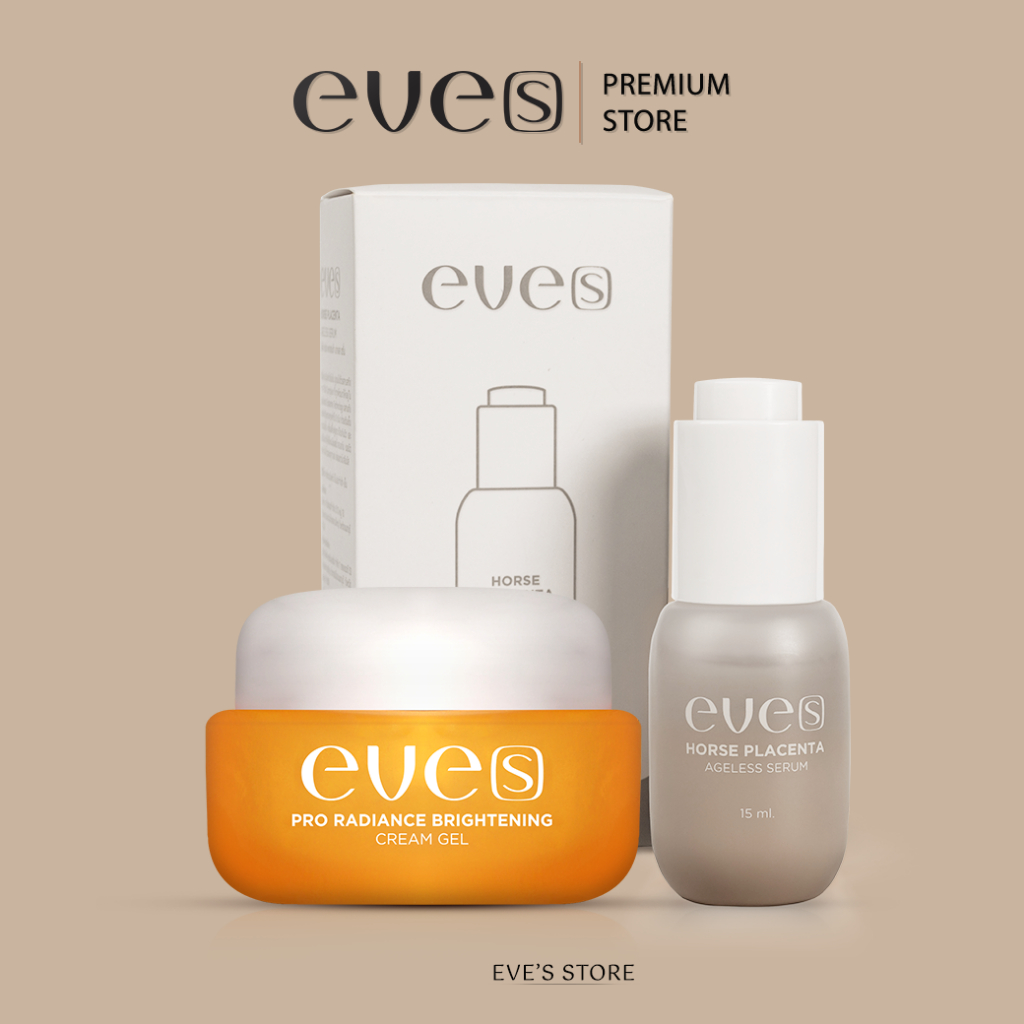 [ส่งด่วน] EVE'S เซตคู่ หน้าใส อีฟส์ ครีมเจล เซรั่มอีฟส์ บำรุงผิวหน้า กระจ่างใส ลดเลือน ริ้วรอย ฝ้า กระ จุดด่างดำ