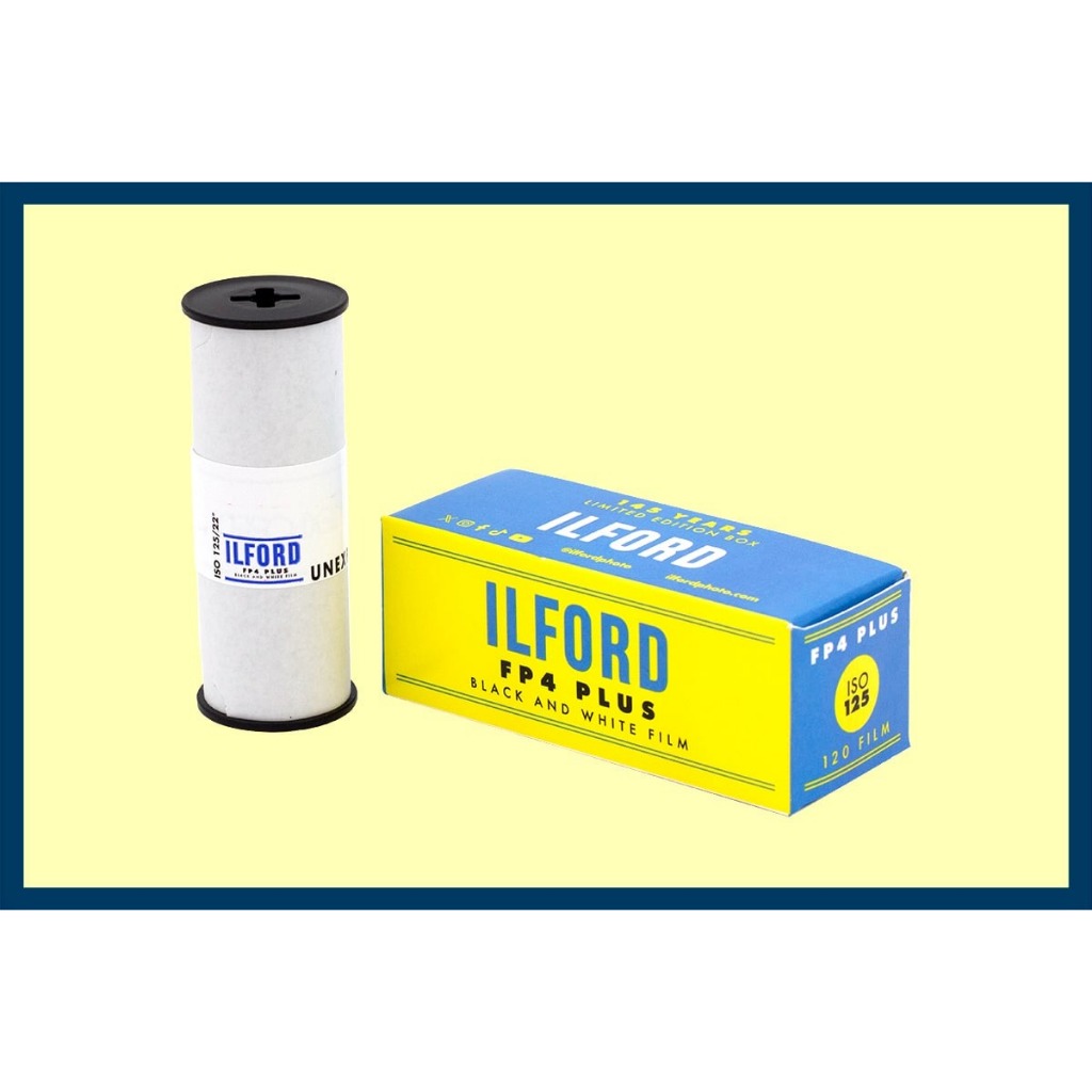 ฟิล์มขาวดำ Ilford FP4 Plus 125 120 Black and White Film Medium Format ฟิล์ม ขาวดำ B&W