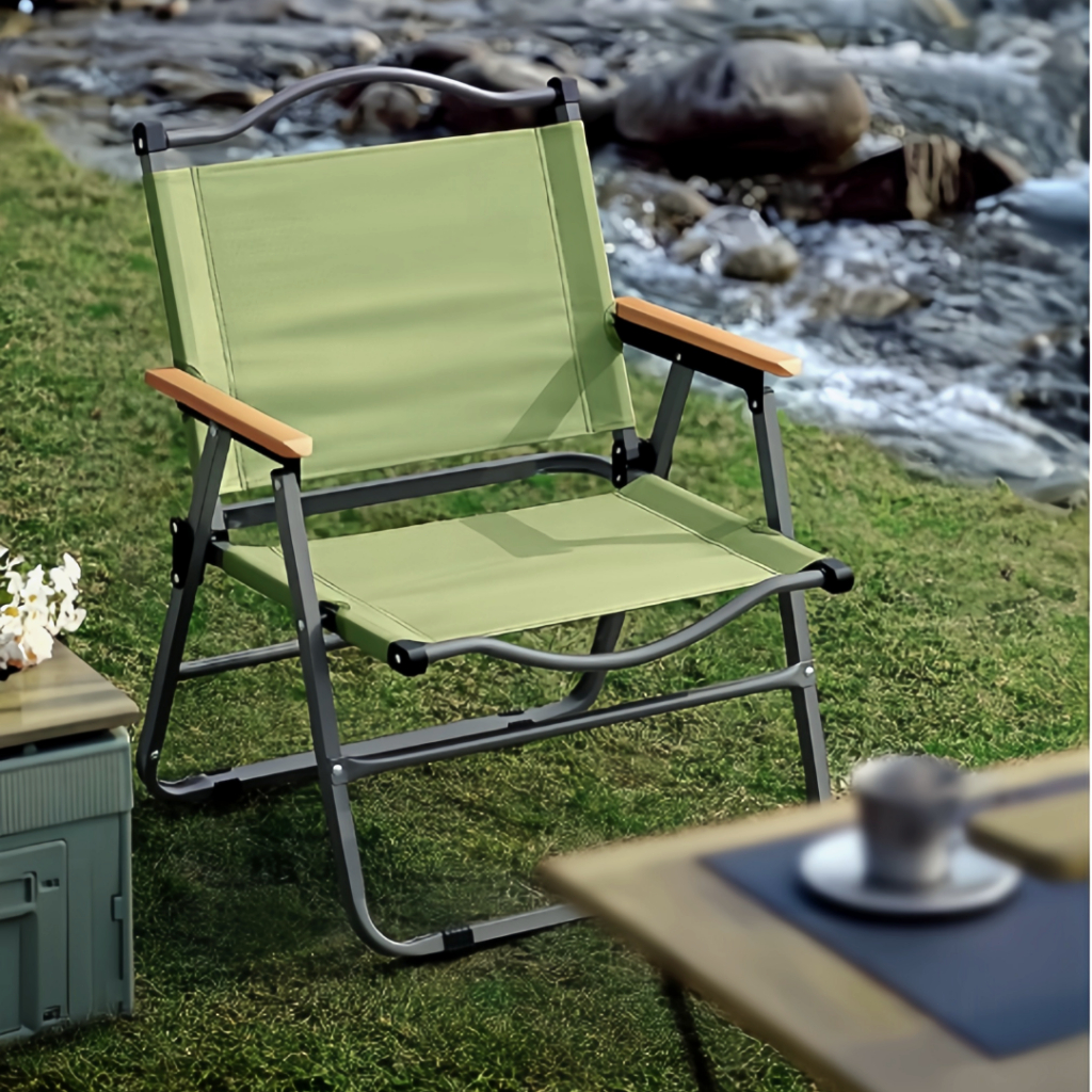 เก้าอี้แคมป์ปิ้ง เก้าอี้สนามที่พับได้ camping ขาตั้งอลูมิเนียม รับน้ำหนักได้ 300กก
