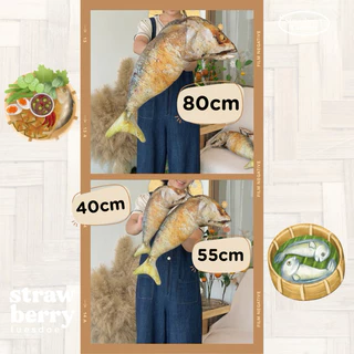 🐟ตุ๊กตาปลาทู หมอนข้างปลาทู เหมือนจริงมาก ปลาทูตัวใหญ่ ของเล่นแมว ราคาถูก 🧺พร้อมส่ง มีเก็บปลายทาง🚚