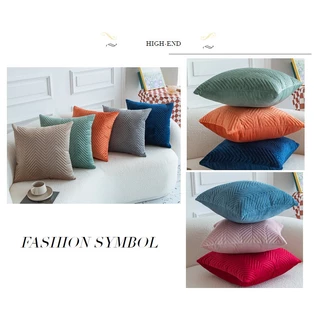 ปลอกหมอนอิงโซฟา รุ่น JANE ขนาด 45x45 ซม. ผ้ากํามะหยี่ ราคาถูก ลายสก๊อต คุณภาพสูง สําหรับตกแต่งบ้าน โซฟา ห้องนั่งเล่น