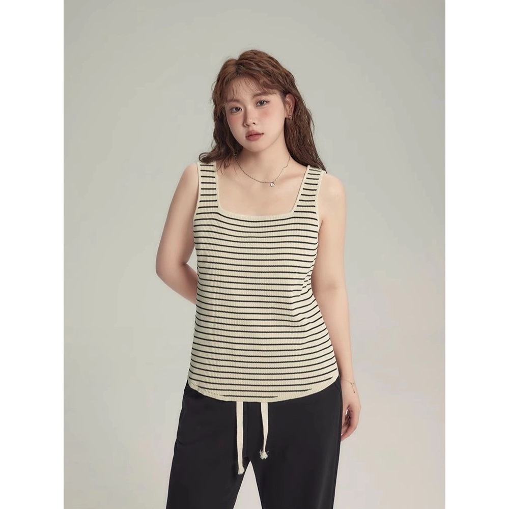 514#-เสื้อกล้ามสาวอวบ เสื้อกล้ามเเฟชั่น เสื้อหน้าร้อน ผ้านิ่ม พร้อมส่งที่ไทย