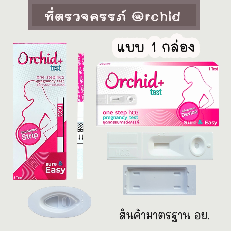 💧 ที่ตรวจครรภ์ Orchid+ แบบจุ่ม และตลับ HCG ตรวจตั้งครรภ์ ตรวจท้อง