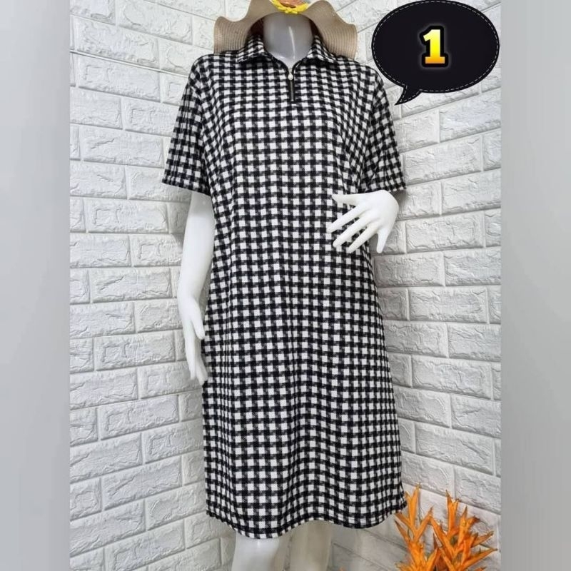 Jibfashion ชุดเดรสไซส์ใหญ่ เสื้อผ้าสาวอวบ พร้อมส่ง