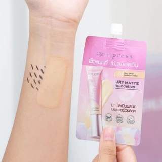 ถูก/แท้/มีไลฟ์ (ซอง) รองพื้น Cute Press 1-2 Beautiful Airy Matte/Evory Snow Ultralight Foundation ผิวแมท ผิวโกลว์ ปกปิด