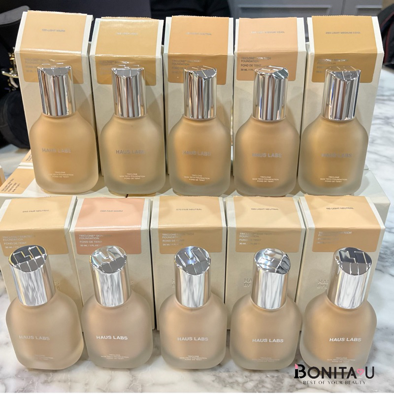 พร้อมส่ง Haus Labs Triclone Skin Tech medium Coverage Foundation 30 ml รองพื้น