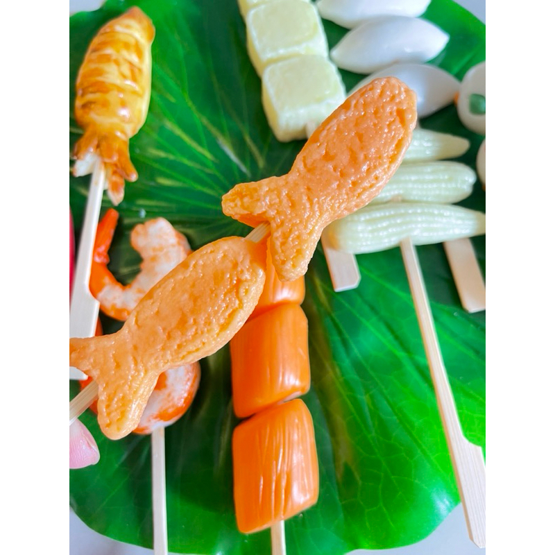 กับข้าวแม่ ชุดหม่าล่าเสียบไม้ ของเล่นบทบาทสมมุติ ( รอดินปั้นแห้ง 5-7 วัน) - รูปที่ 6