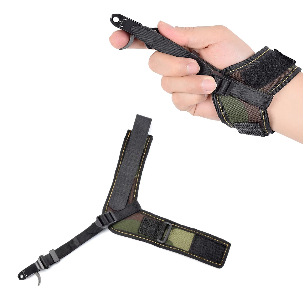 Heavy Duty Archery Release Aid High Strength Bow Trigger 360 Degree Rotation Bow String Trigger For 