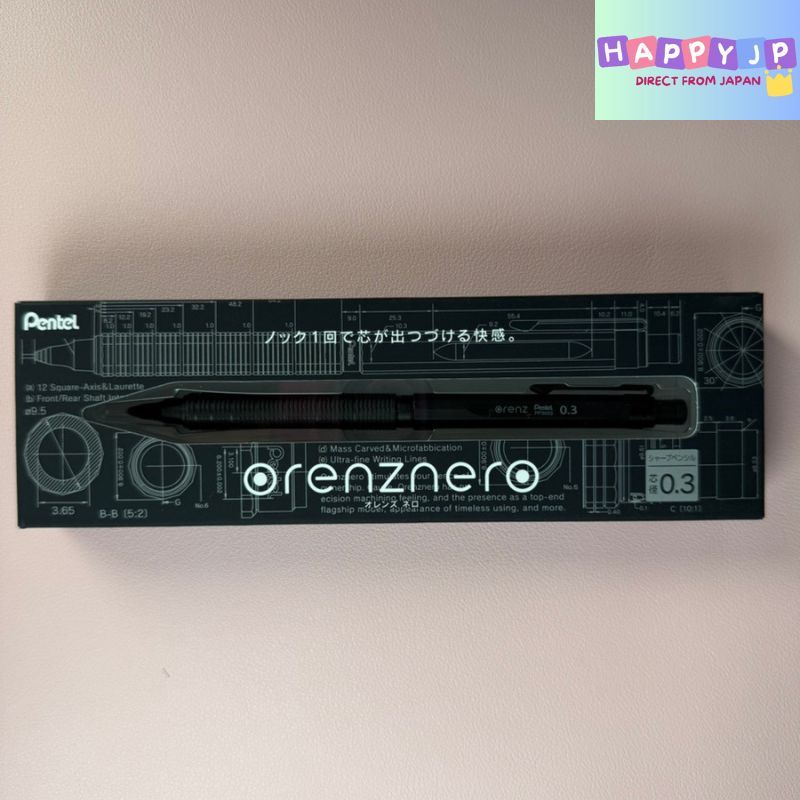 Pentel Sharp ดินสอ Orenz Nero 0.5 มม.,0.2 มม.,0.3 มม.Pp3003-A สีดํา