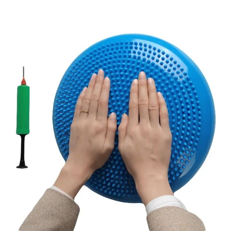 Yoga Balance pad บอลโยคะ 33 cm แผ่นปรับสมดุลบอลฝึกการทรงตัว ฟื้นฟูข้อเท้า แถมฟรีที่สูบลม - รูปที่ 6