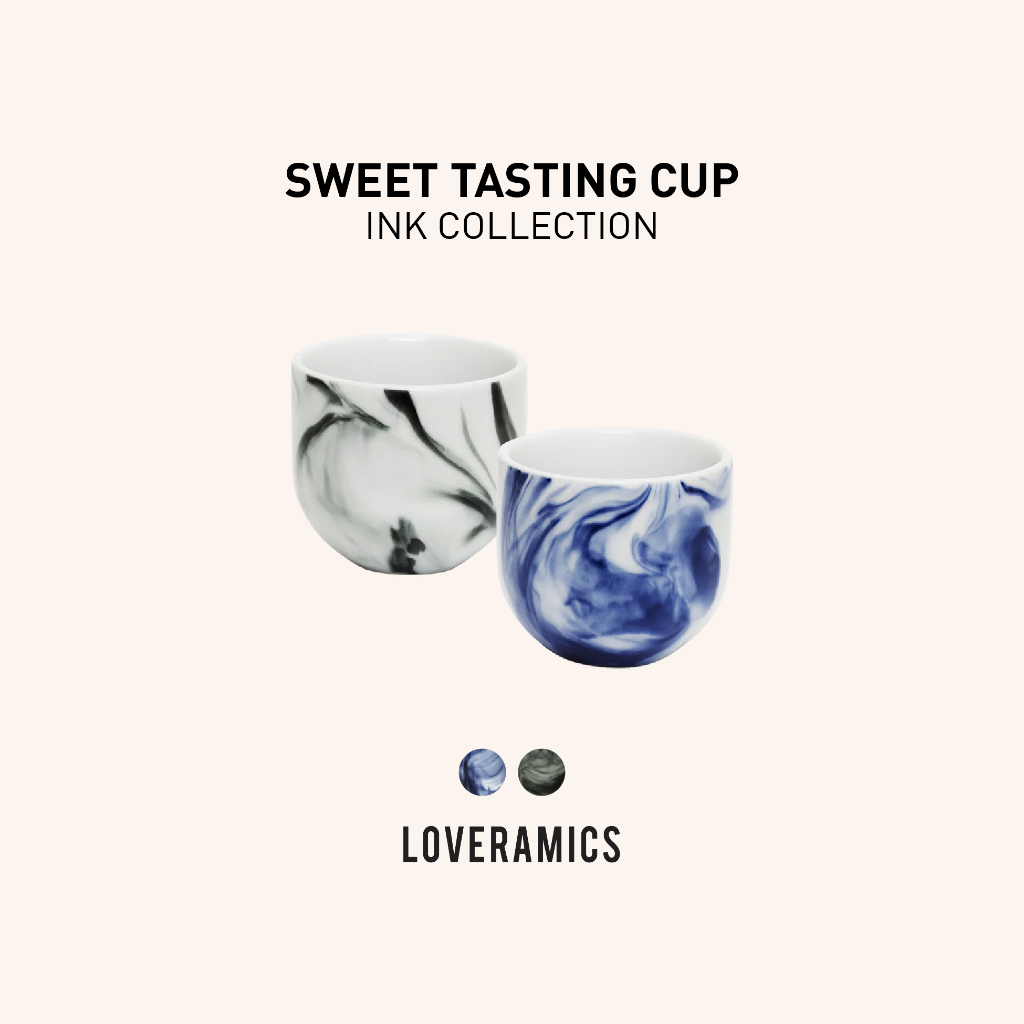 LOVERAMICS แก้วกาแฟเซรามิค รุ่น Brewer-Specialty Cup  Ink Collection (Sweet) 150 ml