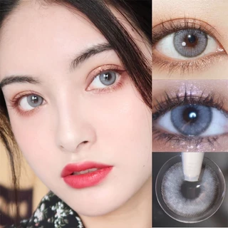 🌷[2คู่ลด8% 3คู่ลด10%] [-1.00~-6.00] Midroo รุ่นแฟชั่นขายดี เลนส์แฟชั่นสีชัด Brown/Grey-14.0/14.5mm รายเดือน