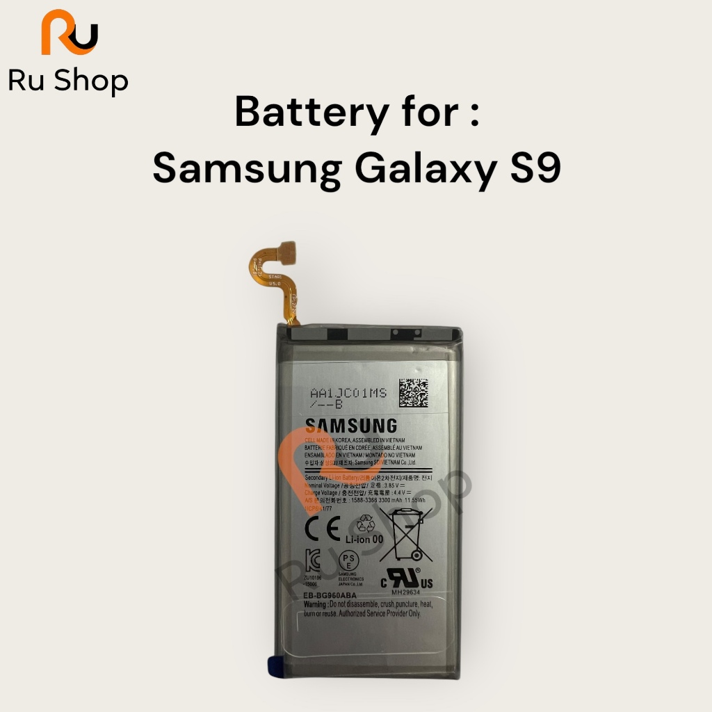แบตเตอรี่ เดิม Samsung Galaxy S9 G9600 SM-G960F SM-G960 G960F G960 G960U G960W EB-BG960ABE 3000mAh