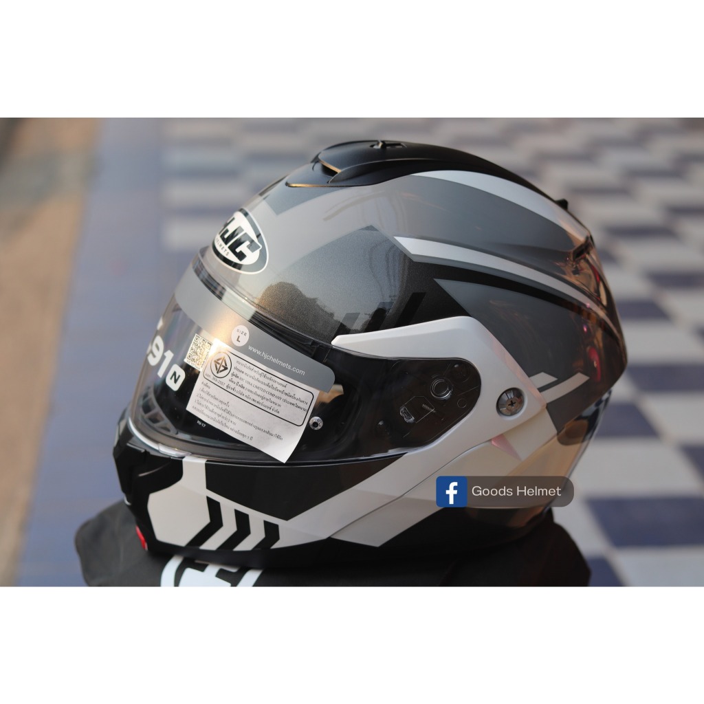 หมวกกันน็อคยกคางแว่น2ชั้น HJC รุ่น C91N