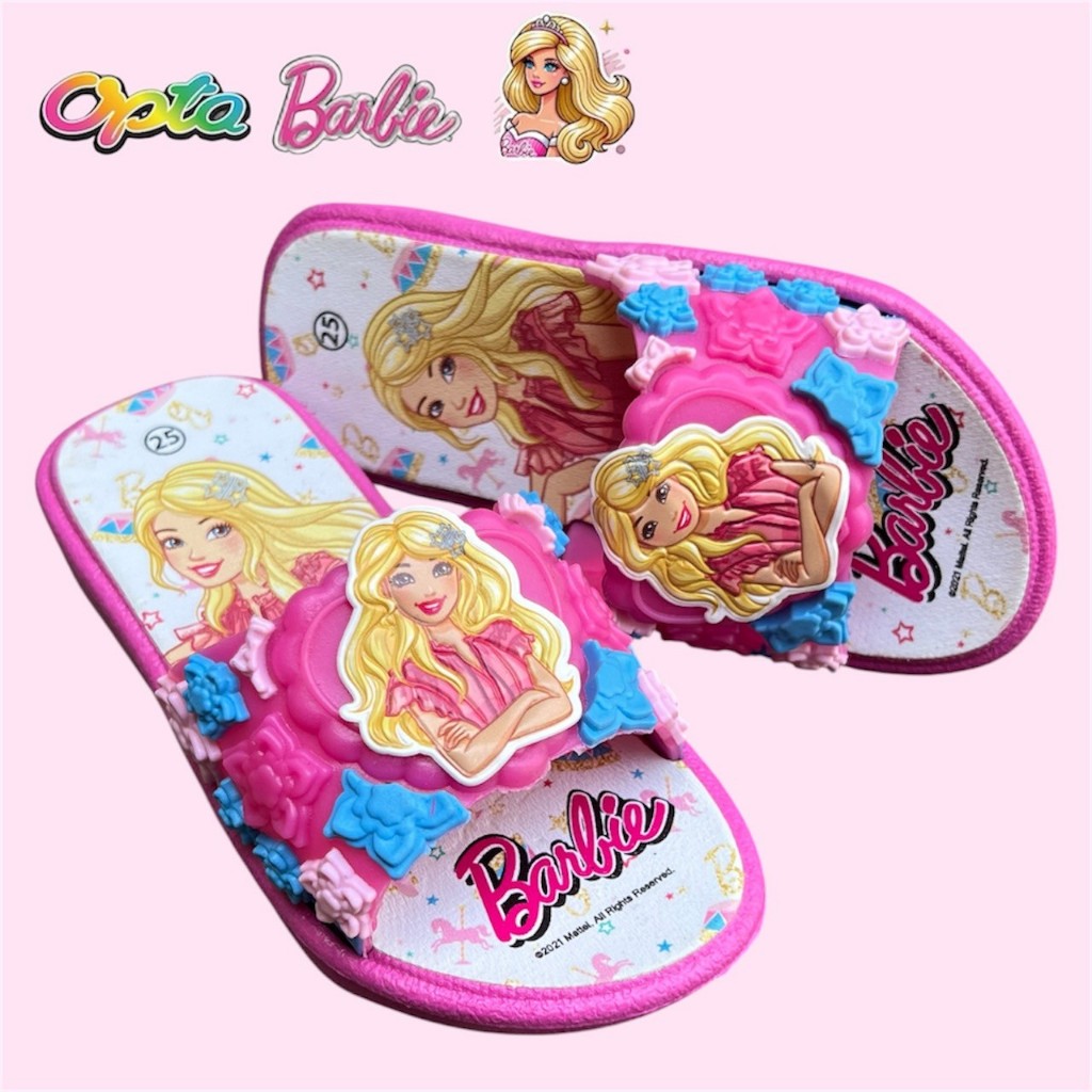 OPTA รองเท้าแตะเด็ก บาร์บี้ ลิขสิทธิ์แท้100% ใส่สบาย มีพร้อมส่งจัดส่งทุกวัน