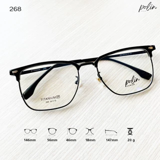 Polin กรอบแว่นสายตา รุ่น 268 ไม่ใช่แว่นสำเร็จ สามารถนำไปตัดแว่นสายตาได้