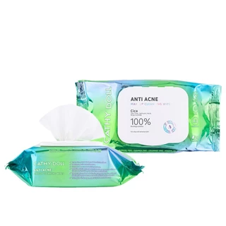CATHY DOLL - Anti Acne Makeup Cleansing Wipes 30Sheets (0.25g.) แอนตี้แอคเน่เมคอัพคลีนซิ่งไวพส์ 30แผ่น