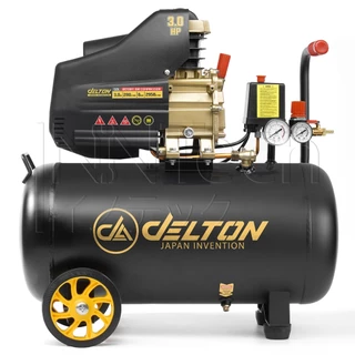 DELTON ปั๊มลมโรตารี่ 50 ลิตร 3 แรงม้า Rotary Air Compressor 50L รุ่น DRT-50L-R ทนทานงานหนัก จ่ายลมแรง เติมลมเร็ว