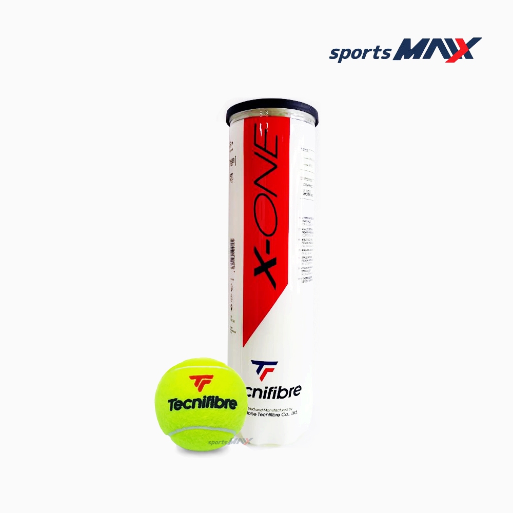 (ล๊อตใหม่) ลูกเทนนิส Tecnifibre รุ่น X-One ลูกเทนนิสคุณภาพสูง ที่ให้สัมผัสที่ดีที่สุด Tennis Ball ( กระป๋องบรรจุ 4 ลูก )