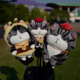 ตุ๊กตาครอบหัวไม้กอล์ฟแมวมึน Golf Head Cover for Driver, FAIRWAY or HYBRID