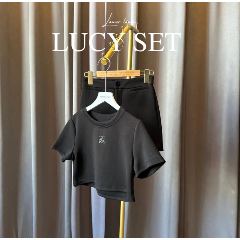 ชุดSet แบรนด์ lamer lamai สีดำ