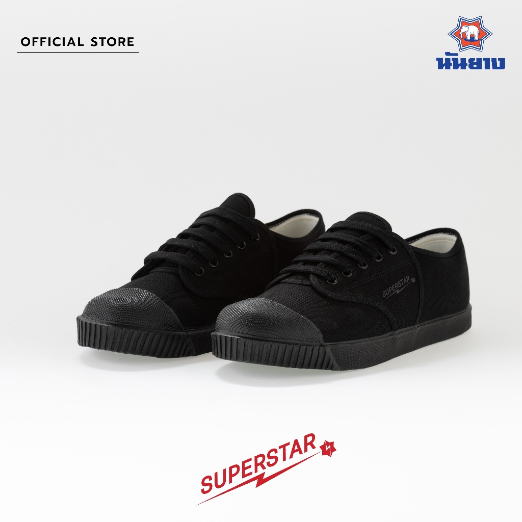 Nanyang รองเท้าผ้าใบ รุ่น Superstar สีดำ (Black)