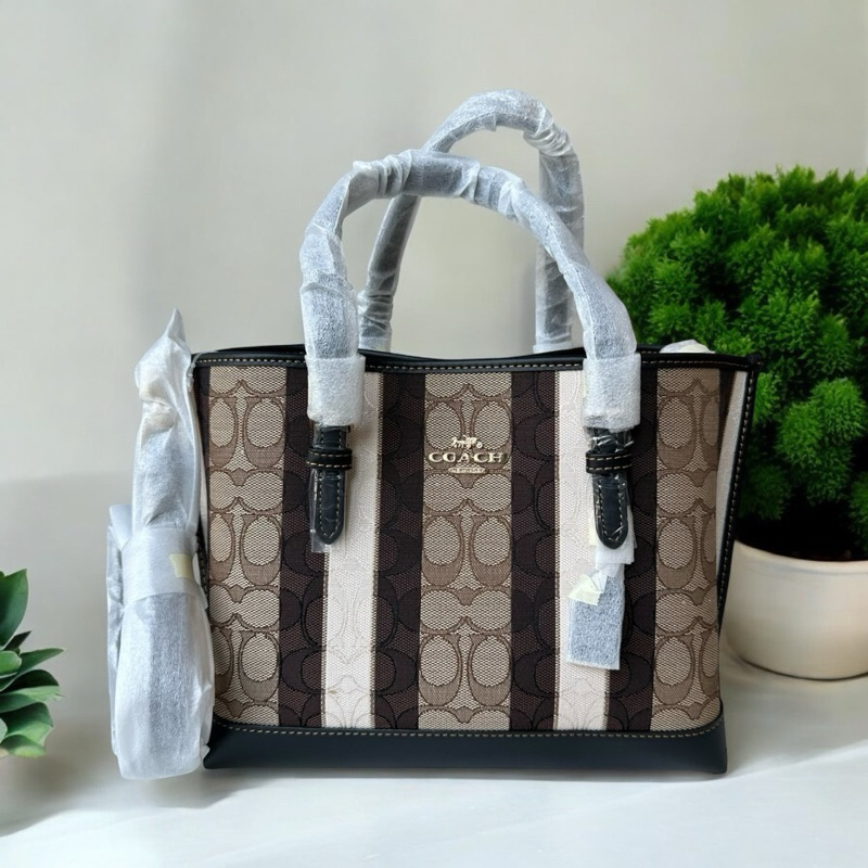 ✨ผ่อน0%แท้100%✨ กระเป๋าสะพาย MOLLIE TOTE 25 IN SIGNATURE CANVAS c4250 c4086