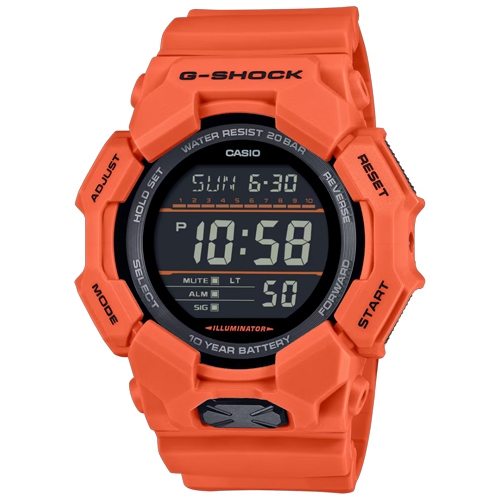 G-Shock นาฬิกาข้อมือผู้ชาย สายเรซิ่น สีส้ม รุ่น GD-010,GD-010-4D
