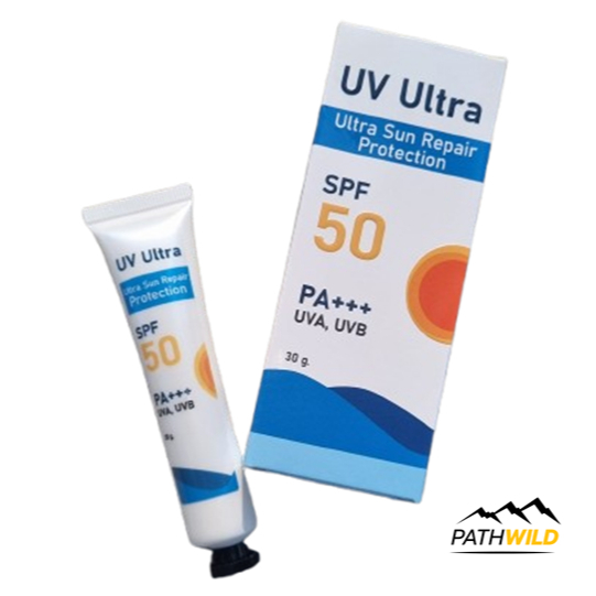 UV ULTRA SUN REPAIR PROTECTION ยูวี อัลตร้า ครีมกันแดด เนื้อสัมผัสบางเบา ไม่เหนอะหนะ เกลี่ยง่าย ติดทนนาน กันน้ำและเหงื่อ