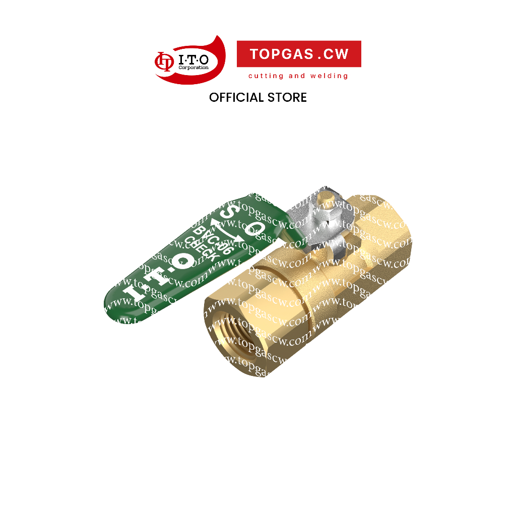 วาล์วกันย้อน Ball check valve 1/4” ITO KOKI รุ่น BVC-06 ❘ topgascw