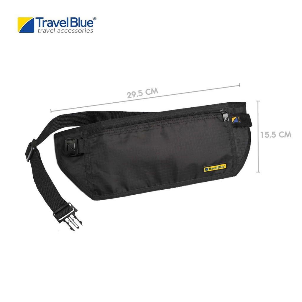 Travel Blue حزام نقود مخفي بحماية RFID — صورة 3