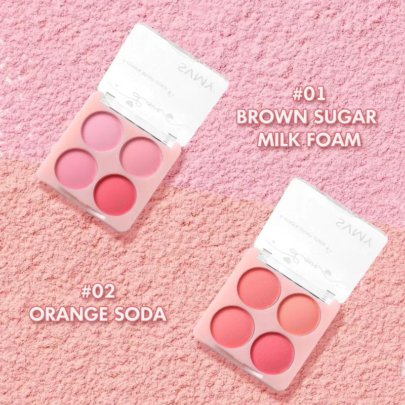 บลัชออน No.8117 พาเลท 4 สีชมพูแมตต์ เป็นธรรมชาติ ติดทน thumbnail 5
