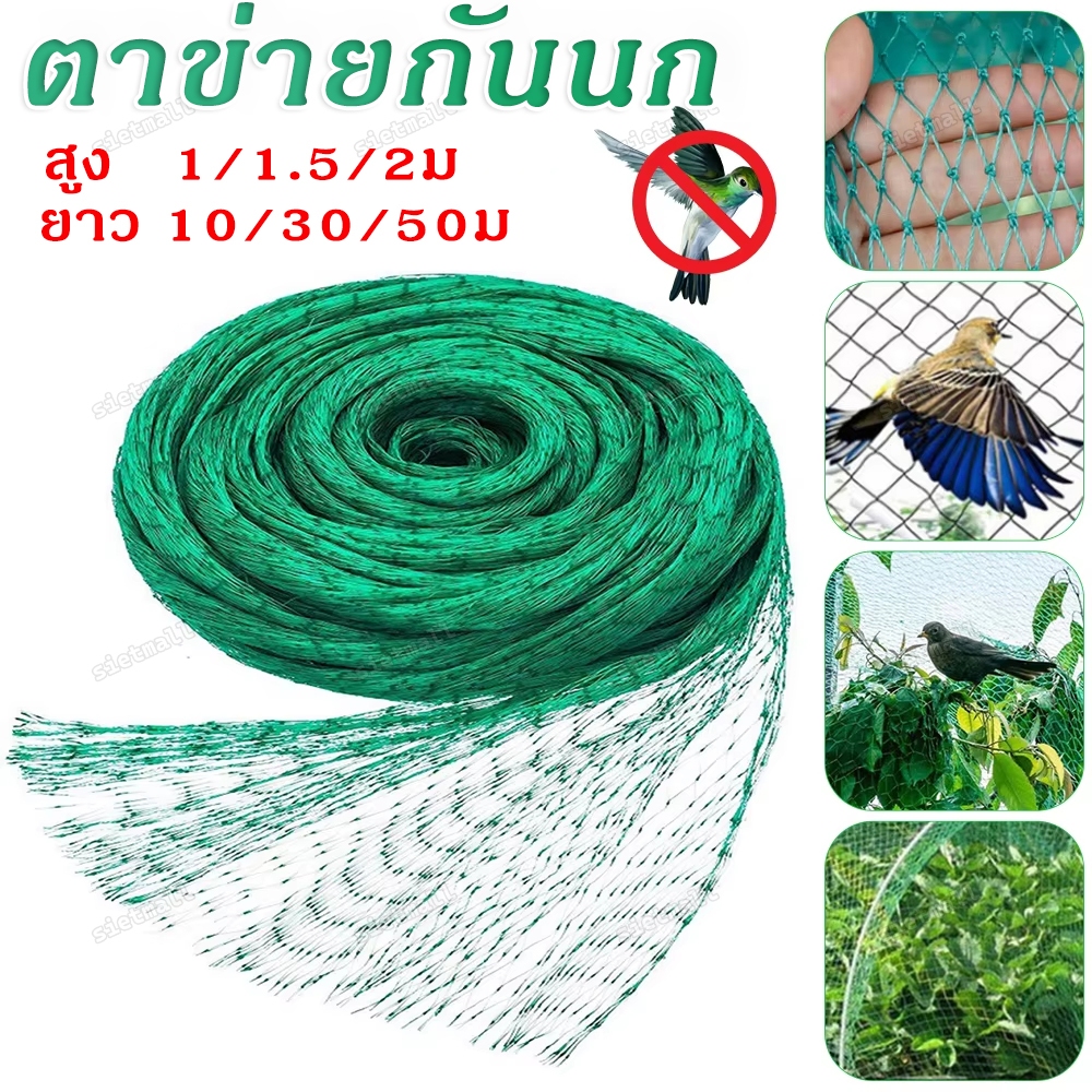อวนล้อมไก่ ตาข่ายล้อมไก่ สูง 1/1.5/2ม เลี้ยงไก่ กันงู กันนก ตาข่ายสําหรับปกป้องผักไม้ผลจ
