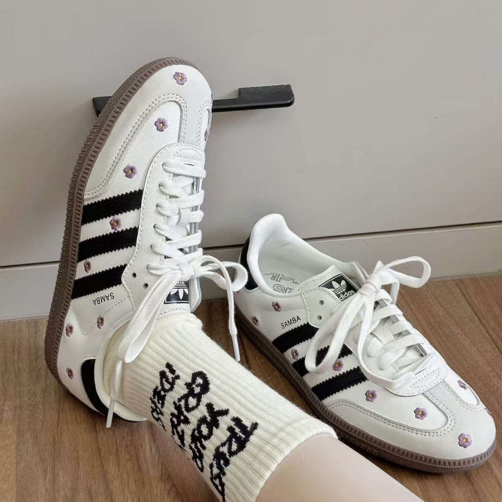 🎉（ของแท้ 100 %）adidas originals Samba OG IF4398สีขาว
