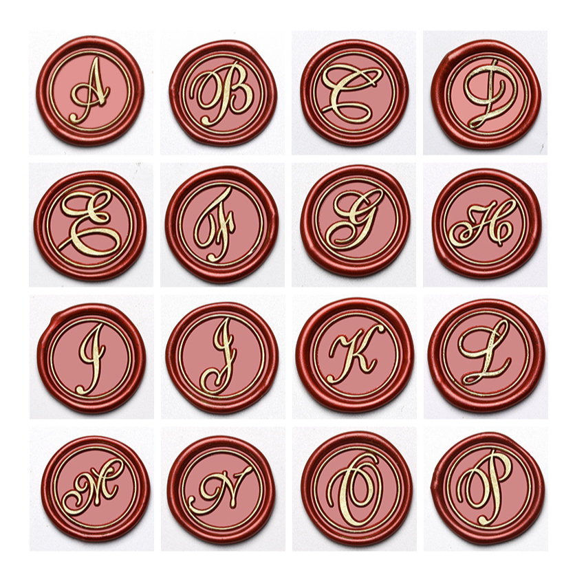 พร้อมส่ง A-Z ตราประทับครั่ง ตัวอักษร A-Z Classic Set - รูปที่ 2