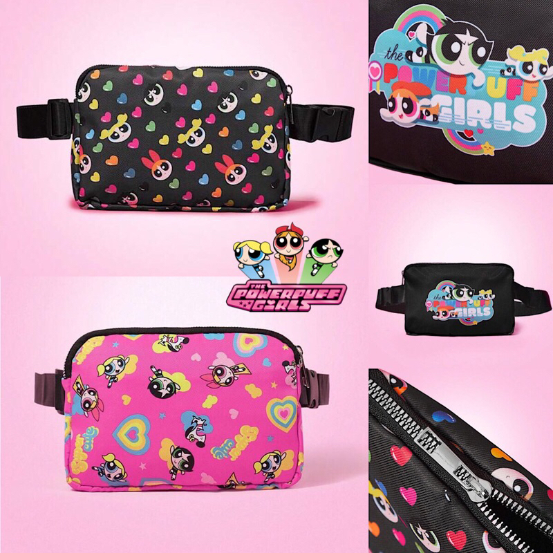 [พร้อมส่ง🇹🇭] กระเป๋าคาดอก/คาดเอว THE POWERPUFF GIRLS Women's Waist Bag Chest Bag With Adjustable Shoulder Straps แท้💯