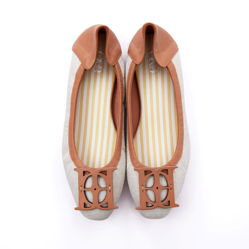 O&B รองเท้าผ้าแคนวาส รุ่น AUDREY CIAO IN CAPRI BROWN-11261SA09661F_S5BRXX