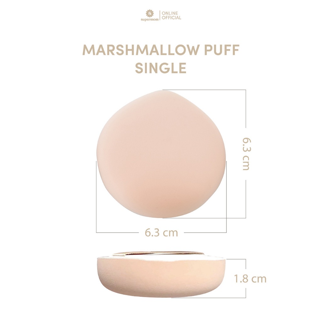 Supermom Marshmallow Puff: พัฟแต่งหน้าเนียนกริบ เลือกทรงไหนให้เหมาะกับคุณ? รูปที่ 5