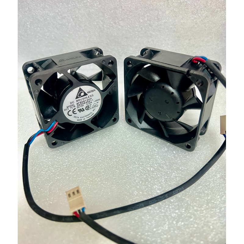 * พัดลม DELTA AFB0612HH 0.20A DC12V ขนาด 60x60x25mm.(หนา25มิล)  2.5” 3สาย สินค้าใหม่ในไทยพร้อมส่ง