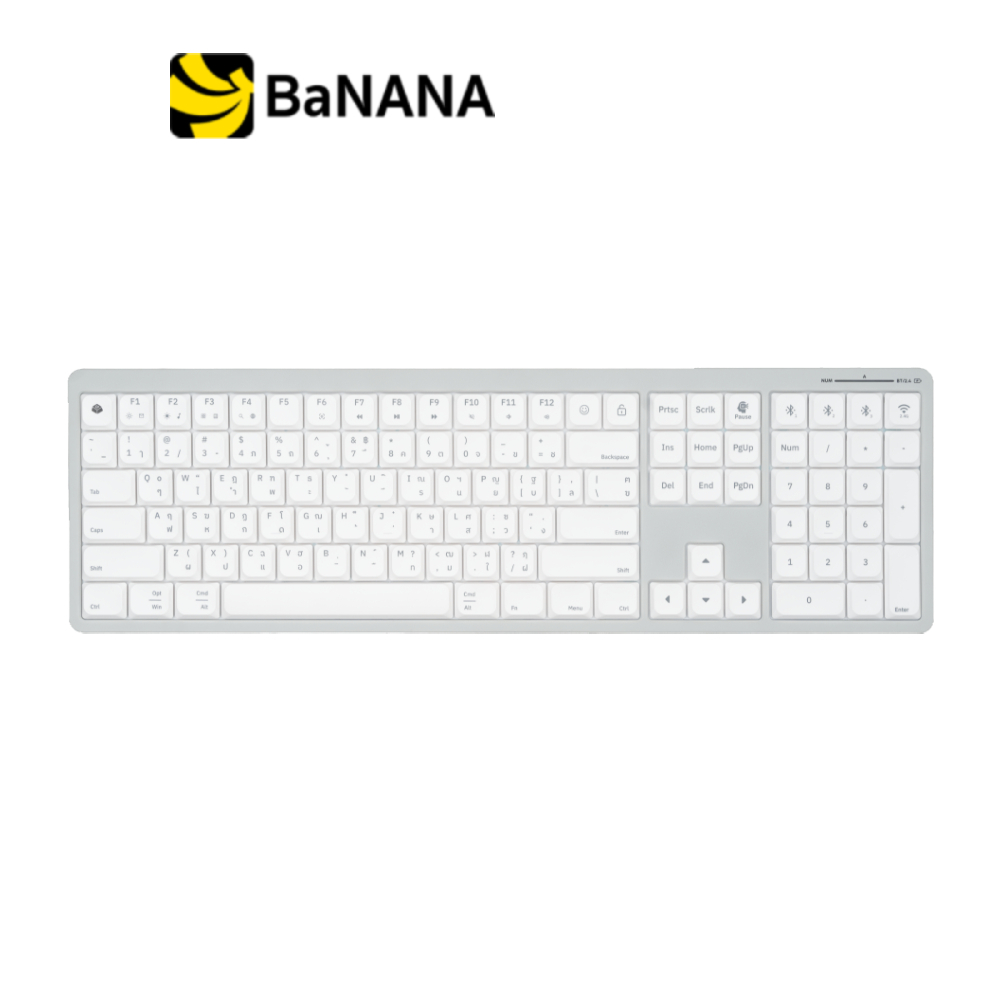คีย์บอร์ดเกมมิ่ง Gconic Gaming Keyboard S100 Ultra Slim White Edition by Banana IT