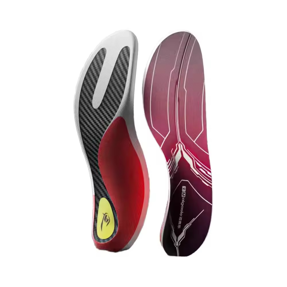 Y-shaped carbon fiber ultra-thin sports insole, anti slip and shock-absorbing, running treadmill, jogging and walking