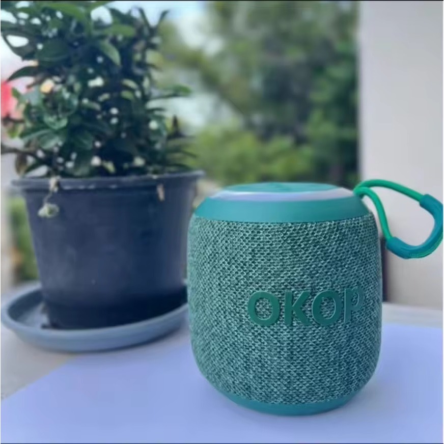 Music ลำโพงบลูทูธ OKOP รุ่น พร้อมสายหิ้ว  ลำโพงไร้สาย คุณภาพเสียงดี ลำโพงไร้สายของแท้ 100%