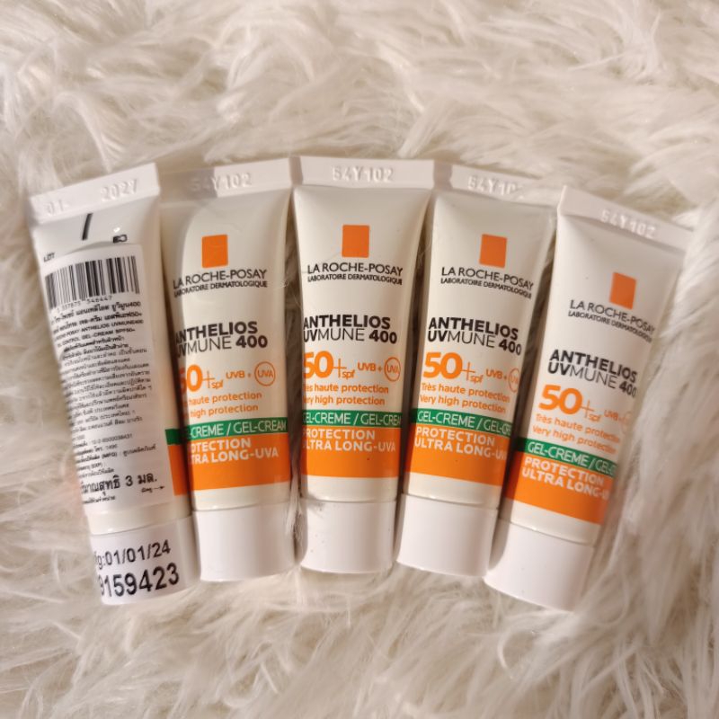 ยกกล่อง15ชิ้น45ml สูตรเขียวครีมLa Roche Posay Anthelios Gel-Cream Oil Control 400 SPF50+ 3ml.ครีมกันแดดคุมมัน สูตรกันน้ำ - รูปที่ 2