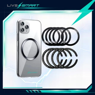 แผ่นแม่เหล็ก ติดหลังมือถือ LiveSmart Magnetic Plate R003 แผ่นเหล็กติดมือถือ