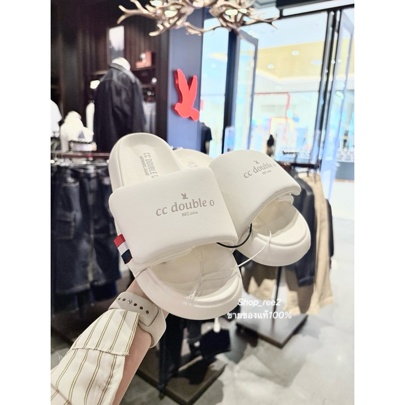 รองเท้าแตะ CC OO ของแท้ คอลใหม่ (มีถุงช็อป) รองเท้ามีแค่สีขาวสีเดียวค่ะ