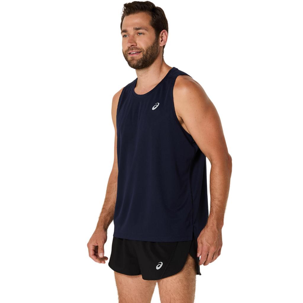ASICS : 2011D240.400 ASICS SILVER SINGLET MEN RUNNING รูปที่ 3