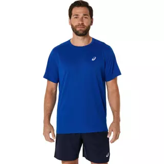 ASICS : 2011D242.401 ASICS SILVER SS TOP MEN RUNNING ผู้ชาย เสื้อคอกลม ของแท้ ASICS BLUE